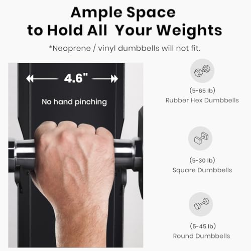 LIONSCOOL Premium Solid Steel Dumbbell Rack Stand Only, A-Frame Portable Weight Storage Organizer with Optional Tray and Wheels, Perfect for Home Gym Fitness Storage (200LBS/300LBS/700LBS Weight Capacity Available) - style: Large, 700 LBS