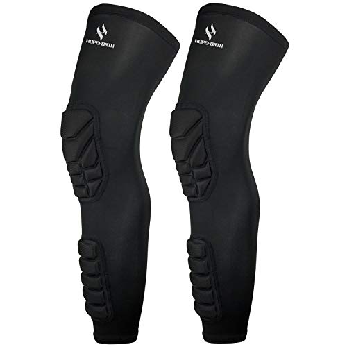 Knee Calf Padded 2 Pack Compression Leg Sleeve Shin Protective Support - size: Small