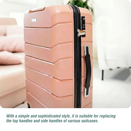 Luggage Replacement Handle, Suitcase Spare Grip, Travel Bag Repair Part | Ergonomic grip design, sturdy construction, comfortable hand feel, suitable for luggage repair and travel bag replacement - style: RB-024 Silver-White