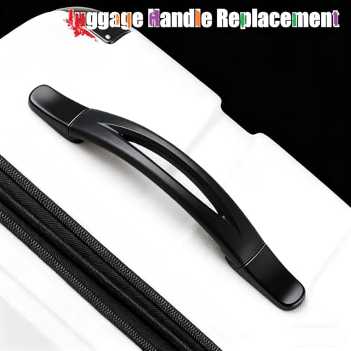 Bztoolbox 2Pcs Luggage Handle 9.06" x 0.98" (L x W) Plastic Pull Handle Grip Replacement 230mm x 25mm for Luggage Suitcase Box Black Tone