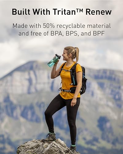 CamelBak Chute Mag Water Bottle with Magnetic Leak‑Resistant Cap, Lightweight Tritan Design for Everyday Hydration - color: Clear, size: 50.7 Ounces