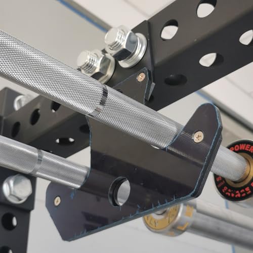 Olympic Barbell Weight Bar Storage Hook Anchor Holder, Fits Most Power Cage Squat Rack Mounted, Sold in Pairs