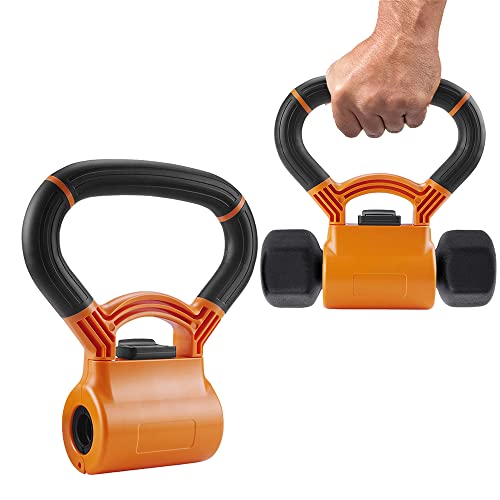 1Pcs Portable Dumbbell Adjustable Weight Exercise Grip Unisex Fitness Dumbbell Grip Home Workout Equipment Kettlebell Grip Adapter - color: Single hole