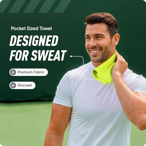 DRYKI Pocket-Sized Sweat Towels - The Original Sweat Absorbing Handkerchiefs - Quick-Dry Microfiber Sweat Rags for Face, Hands, & Body - Men & Women - Gym, Sports, and Work (Summit: 5 Pack) - color: *Summit