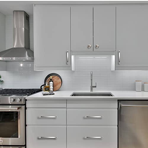 COTYKILEY 10 Pack 5Inch(128mm) Brushed Satin Nickel Kitchen Cabinet Handles Silver Cabinet Pulls Cabinet Door Handles Kitchen Cabinet Hardware Cupboard Drawer Pulls Dresser Handles - color: Brushed Satin Nickel, size: 5" Hole Center（128MM）