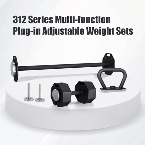 Compatible Weight Adjustment Longer Screws 2 Pieces Fit Square/Octagonal Adjustable Dumbbells, Kettlebell Handles Single Dumbbell up to160LBS