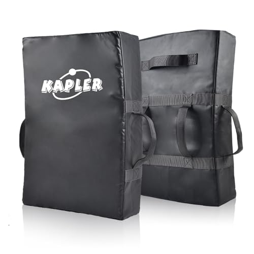 Kapler Football Blocking Pad Kicking Shield for Basketball Martial Arts Training - High Density Foam 5 Handles Strike Dummy for Lacrosse Hockey MMA Sports - 24x16inch