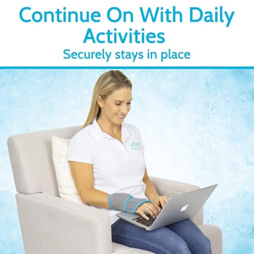 Arctic Flex Wrist Ice Pack Wrap - Refreezable Gel Compression Support | Flexible Hot & Cold Brace for Injuries, Rheumatoid, Tendinitis, Swelling & Carpal Tunnel - Reusable for Pain & Muscle Therapy