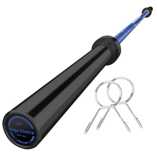 Barbell for Home Gym, 500LB to 1500LB Capacity with Copper Sleeves, for Weightlifting & Powerlifting (Multiple Sizes: 4FT Short b-Ar, 47" EZ Curl b-Ar, 7FT Power b-Ar)