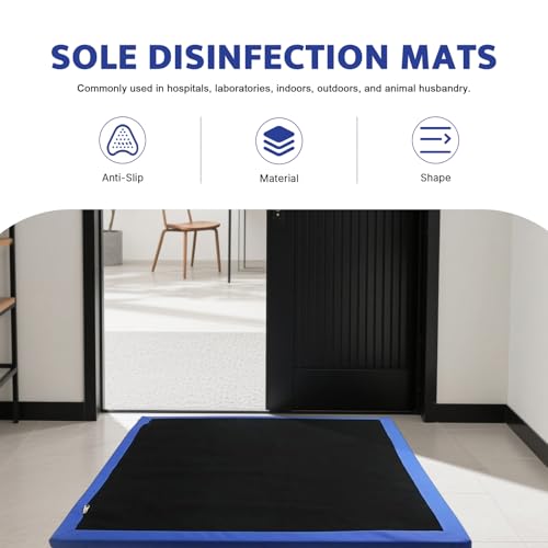Shoe Solesdisinfecting Floor Mats, Sponge Entrance Mat, Shoe Sanitizer Mat Entry Rug Front Door Mat for Hospital Laboratory Indoor Outdoor Floor(60x100cm) - size: 60x100cm