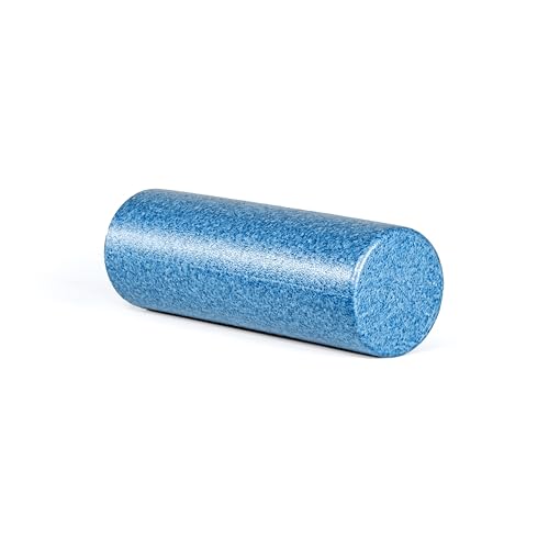 Tone Fitness High Density EPP Foam Exercise Foam Roller for Yoga, Pilates, Stretching, Massage, and Recovery | Multiple Sizes and Colors - color: Blue, size: 18 Inch