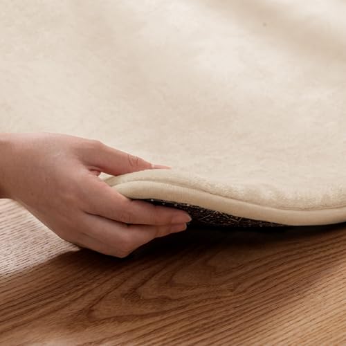 1.3" Thick Baby Bedside Floor Mat for Bedroom, Basic Padded Foam Soft Plush 28x72 Runner Rug with Non Slip Cushioned for Nursery Playroom (Beige) - color: Beige, size: 28"x72"x1.3"