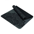 YOGA DESIGN LAB | The Infinity Mat | Luxurious Non-Slip Design Provides Unparalleled Grip to Support and Align You Beautifully | Eco-Friendly | w/Carrying Strap! - color: Mandala Charcoal, size: 3mm