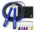Titan Armour® Speed Rope - Professional Self-Locking & Adjustable, Adult Speed Jump Ropes for Fitness | 2 x Steel Ropes, Cable Protector & Travel Case | Jump Rope Crossfit, Boxing, Fitness MMA for Men & Women - color: Blue