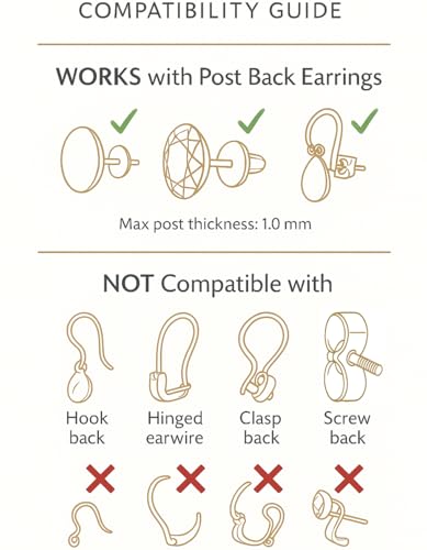 Original Magic Earring Backs for Droopy Ears | Earrings Lifters for Heavy Earring | Earing Lifter Backs BAX | Earlobe Secure Clear Miracle (1 Gold 2 Silver) - color: 1 Gold 2 Silver