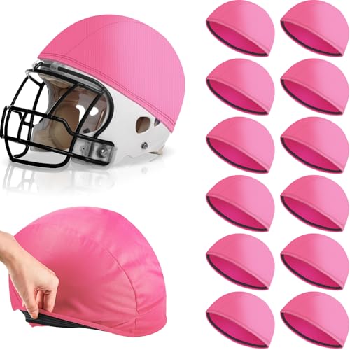 Ramede Football Helmet Covers for Practice Scrimmage Cap Helmet Cover Scrimmage Cap for Youth Adult Football Hockey Training Accessories 10.4 Inch in Diameter - color: Pink, size: Regular Style