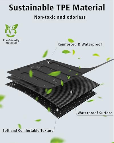 Floor Mats Custom for Subaru Outback 2026 All Weather TPE Rubber Protection 1st and 2nd Row Anti-Slip Floor Liners for Outback 2026 Accessories, Black - size: For Subaru Outback 2026