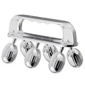 Yeamon Stainless Steel Handheld Muscle Roller, Deep Tissue Body Massager with 3 V-Shaped Roller Sets, Ergonomic Grip Manual Massage Tool for Arms, Legs & Back Relief, Post Workout Recovery