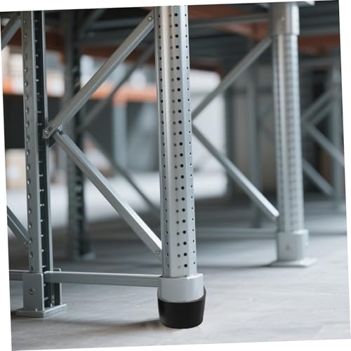 BESTonZON 2pcs Plastic Tube End Cap Gym Equipment Foot Covers Desk Leg Caps Commercial Gym Pads