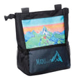 Bouldering Chalk Bucket Large Self-Standing Chalk Bag with Magnetic Closure, Fleece Lining, Zippered Pockets & Brush Holders