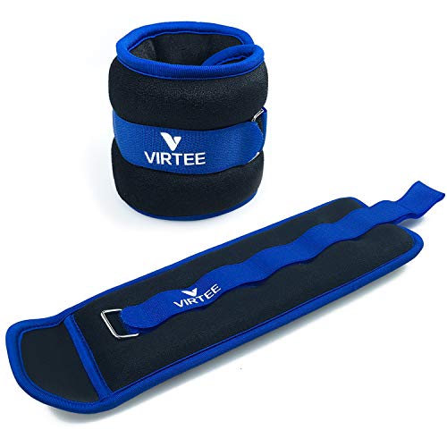 Ankle/Wrist Weights for Women, Men, Kids - Arm Leg Weights Set with Adjustable Strap - Running, Jogging, Gymnastic, Physical Therapy, Fitness - Choice of 1 lb 2 lbs 3 lbs 4 lbs 6 lbs 8 lbs 10 lbs - style: 4 lbs pair (2 lbs each), Blue