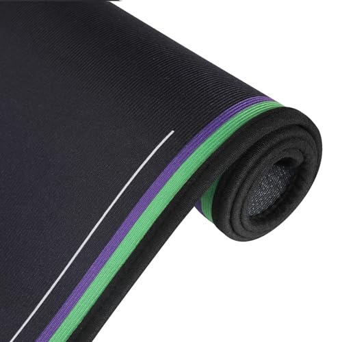 Non-Slip Floor Chair Mat for Neon Genesis Evangelion EVA-00 Series Inspired Design 35"×47" - color: Purple + Green