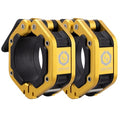 Lock-Jaw Flex Barbell Collars Olympic Barbell Clamps w/Magnet 2 Pcs – Heavy Duty Bar Clamps for 2” & 50mm Olympic Bars – Secure Weight Bar Clamps for Strength Training & Home Gym Accessories - color: Gold