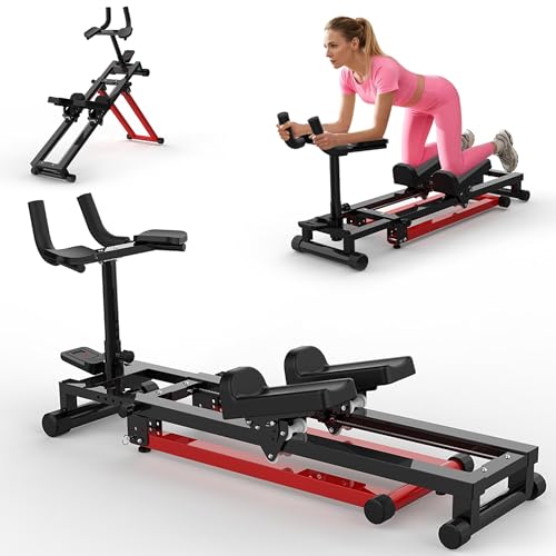 KINMAC 3-in-1 Spine Twist Stretcher & Stair Stepper & Waist Trainer, Multifunctional Trainer Adjustable Back Stretcher Machine for Lower Back Exercise, Core Activation & Full-Body Workout