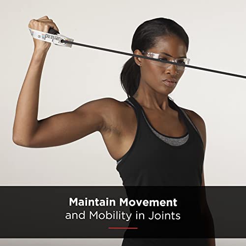 THERABAND Resistance Tubing with Handles, Black, Special Heavy Level, 50" Latex Stretch Resistance Bands for Exercise, Professional Workout Bands for Upper & Lower Body, Color-Coded Levels - color: Black - Special Heavy