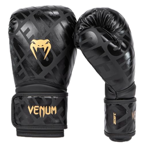 Venum Contender 1.5 Boxing Gloves - color: Black/Gold, size: 12-Ounce
