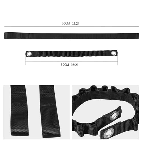 NICECNC Lift Pull Strap Kit Front & Rear Nylon Black | Compatible with KTM 150-500 EXC/EXCF/XCW/XCF-W/XW-F 2024-2026 Compatible with Husqvarna 150-501 TE/FE/FE W 2024-2026