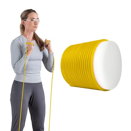 THERABAND Latex Resistance Tubing, Yellow, Light Level 1, 25 ft Roll, Professional Grade for Upper and Lower Body Workouts, Cut-to-Length, Color-Coded Resistance Levels - color: Level 1 / Light - Yellow, size: 25 Foot