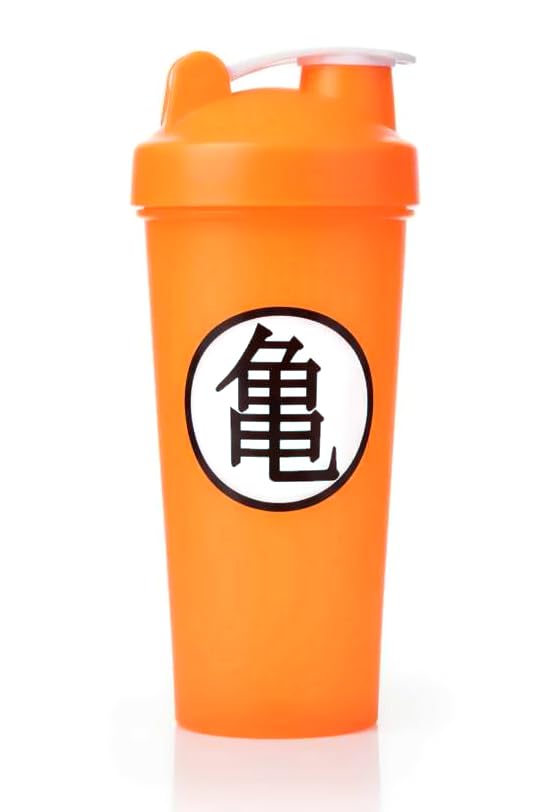 DBZ Kame Logo Shaker Cup - 28 Ounce Mixer Bottle for Protein & more - Dragon Goku Ball Z