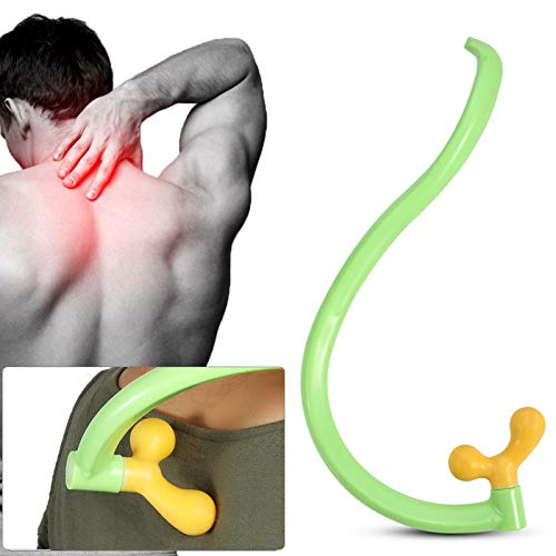 YUYTE Back Massager Stick Hook Dual Head Point Massager Pain Relief Pain Relief Massage Tool