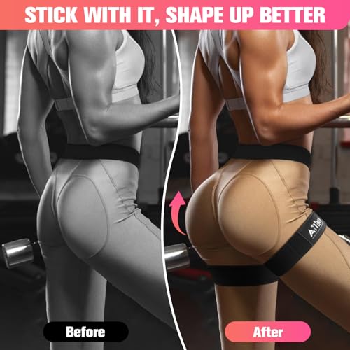 Booty Bands for Women Glutes & Hip Building, Blood Flow Restriction Bands BFR Bundle Booty Bands, Best Fabric Glute Bands Resistance Bands for Exercising Your Butt,Squat,Thigh - color: Lea-Black