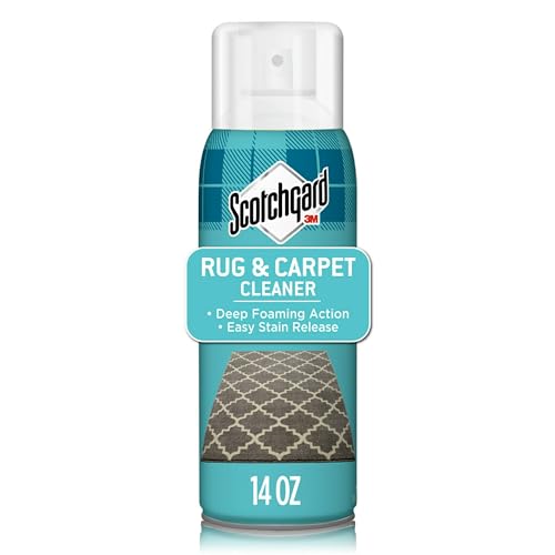 Scotchgard Rug & Carpet Cleaner, Fabric Cleaner Blocks Stains, Cleaning Sprays Make Cleanup Easier, 14 oz