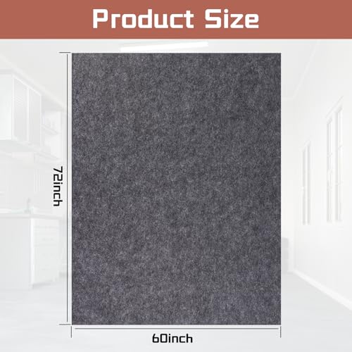 Garage Floor Mats Oil Spill Mat, Premium Absorbent Oil Pad, Waterproof Mats, Reusable, Washable, Protect Garage Floor Surface from Spill & Stain (60" x 72") - size: 5' x 6' (Rectangular)