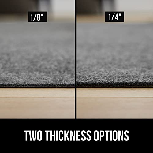 GORILLA GRIP Felt and Natural Rubber Stay in Place Slip Resistant Rug Pad, 1/4in Thick, 7x10 FT Protective Padding Under Area Rugs, Cushioned Gripper Pads, Carpet Runners, Hardwood Floors Protection - size: 7' x 10' (Rectangular), style: 1/4" Thickness