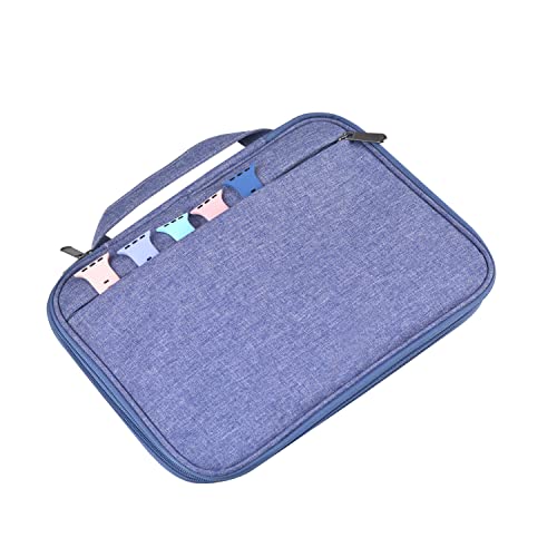 Watch Band Storage Case Watch Band Organizer Bag Watch Band Case and Storage Holder Watch Bands Holder Carrying Case Compatible with 35 Watch Straps and Accessories - color: Blue-Purple