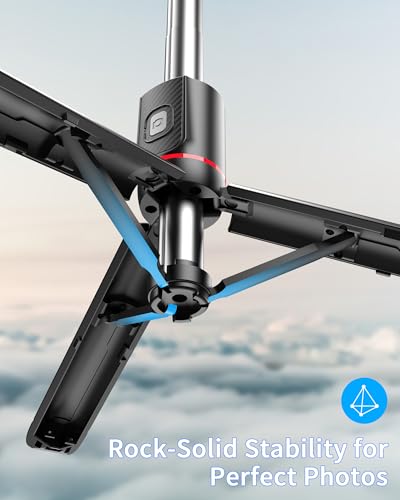 Selfie Stick with Light & Wireless Remote, Portable Phone Tripod Stand for iPhone & Android, Lightweight Foldable Selfie Stick for Travel, Vlogging, and Live Streaming - size: 40" Selfie Stick with Light and Wireless Remote
