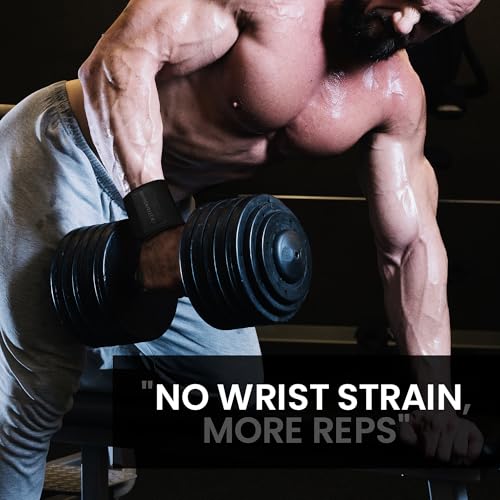 18" OG-Grade Wrist Wraps for Weightlifting – Heavy Duty Wrist Support with Thumb Loop & Lockdown Strap – Wrist Straps for Powerlifting, Bench Press & Gym Training - style: Stealth Black