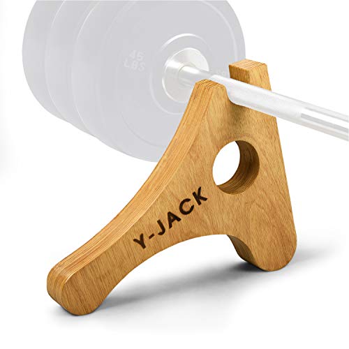 Yes4All Deadlift Jack/Barbell Stand – Holds 600lb Barbell Plates for Deadlift Exercise, Squat Wedge for Squat/Weight Training - color: Wooden