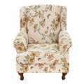 CRFATOP 2 Piece Stretch Wingback Chair Cover Printed Wing Chair Slipcovers Spandex Fabric Wingback Armchair Covers with Elastic Bottom for Living Room Bedroom Wingback Chair,C10 - color: Color C10