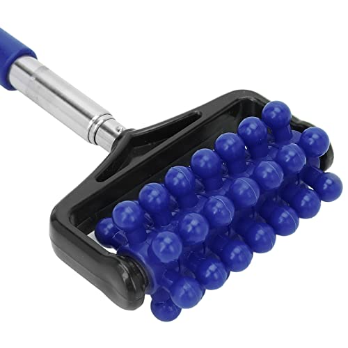 Telescopic Yoga Massage Stick for Men and Women – Granular Body Roller for Neck, Back, Legs, Home Use (Navy Blue)