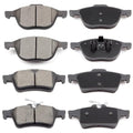 ECCPP D1044-7947 D1095-7874 Front & Rear Ceramic Disc Brake Pad Set - Fit For Ford EcoSport 2018, Escape 2013-2016, Focus 2012-2018, Transit Connect 2014-2015, As Pictures Shown - style: D1044 D1095 [8pcs]