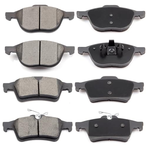 ECCPP D1044-7947 D1095-7874 Front & Rear Ceramic Disc Brake Pad Set - Fit For Ford EcoSport 2018, Escape 2013-2016, Focus 2012-2018, Transit Connect 2014-2015, As Pictures Shown - style: D1044 D1095 [8pcs]