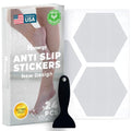 Anti-Slip Shower Stickers - Help Reduce Slipping in Bathtub & Shower, Clear Non-Slip Bath Strips, Strong Adhesive Bathtub Appliques Suitable for Homes with Kids, Adults & Seniors - 24 Pcs - Homergy - size: Hexagon