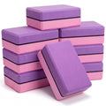 Silipull 8 Pack Yoga Blocks 9 x 6 x 2.8 Inch EVA Foam Pilates Blocks Pilates Stretching and Meditation Exercise for Home Workouts Dance Gymnastics Exercise Lightweight Yoga Supplies