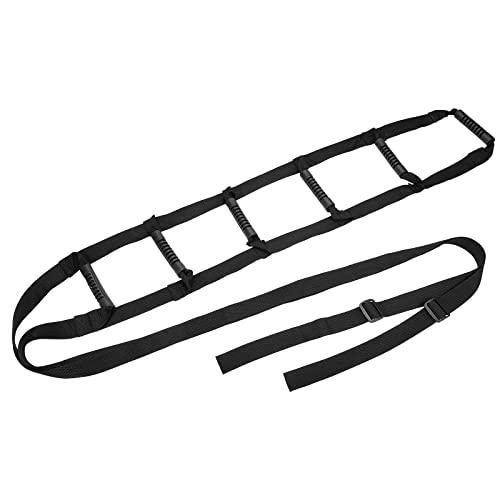 Pull Up Bed Ladder Assist,Assist Device with Handle Grips,Adjustable Length Bed Lift, Sit Up Helper Bed Assistance, Mobility Aid or Elderly, Senior, Injury Recovery Patient, Pregnant - color: Black 6 Hand Grips