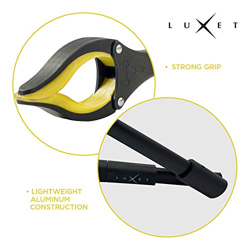 Grabber Reacher Tool 19 Inch Long, Foldable Pick Up Stick - Strong Grip Magnetic Tip - Heavy Duty Trash Picker Claw Reacher Grabber Tool Elderly Wheelchair Mobility Aid (Yellow) - color: Yellow